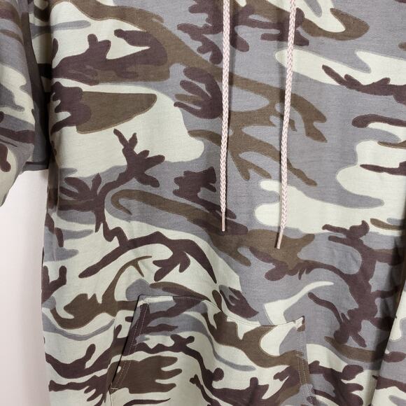 Army Surplus Classic Camo Print Core Fleece Pullover Hooded Size S - Picture 5 of 10